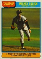 1976 Topps #3 Mickey Lolich Baseball Card