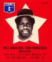 1978 Pepsi-Cola SuperSTAR Hand Cut # Bill Madlock Baseball Card