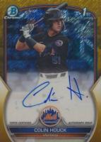 2023 Bowman Draft Chrome Prospect Autograph #CDACH Colin Houck Gold Shimmer Baseball Card