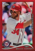 2014 Topps Chrome #150 Bryce Harper Batting-Red Refractor Baseball Card