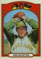 1972 Topps #330 Jim Hunter Baseball Card