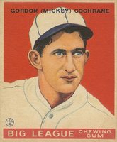 1933 Goudey World Wide Gum #69 Mickey Cochrane Baseball Card