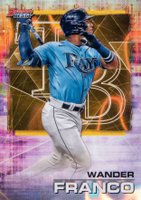 2021 Bowman's Best #50 Wander Franco Gold Lava Refractor Baseball Card