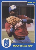 1988 Star Bo Jackson #6 Bo Jackson Minor League Info Baseball Card