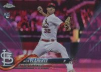 2018 Topps Chrome #4 Jack Flaherty Pink Refractor Baseball Card