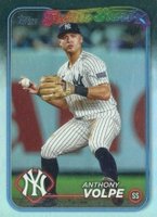 2024 Topps #180 Anthony Volpe Rainbow Foil Baseball Card