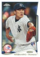 2014 Topps Chrome #10 Masahiro Tanaka Pitching English Back-Refractor Baseball Card