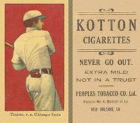1911 Kotton # Joe Tinker Chicago Feds.-Batting Baseball Card
