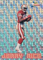1993 Pacific Prism Insert #15 Jerry Rice Circular Prism Football Card