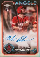 2024 Topps Chrome Rookie Autographs #RANS Nolan Schanuel Refractor Baseball Card