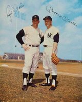 1964 Requena Yankees 8x10 # Mickey Mantle/Roger Maris Baseball Card