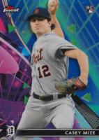 2021 Topps Finest #73 Casey Mize Purple/Aqua Vapor Refractor Baseball Card