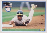 1990 Score #698 Rickey Henderson Baseball Card