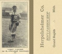 1916 Herpolsheimer Co. #64 Chic Gandil Baseball Card