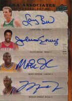 2007 Upper Deck Chronology ERA Associates #EJBJ Julius Erving/Larry Bird/Magic Johnson/Michael Jordan Basketball Card