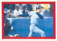 1986 Topps Stickers #16 George Brett Baseball Card