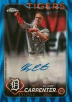 2024 Topps Chrome Update Chrome Baseball Update Series Autographs #ACKCA Kerry Carpenter Blue Raywave Baseball Card