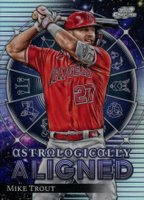 2024 Topps Chrome Cosmic Astrologically Aligned #5 Mike Trout Baseball Card