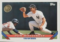 1993 Topps #32 Don Mattingly Colorado Rockies Inaugural Baseball Card
