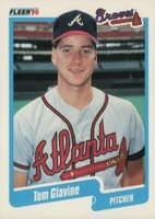 1990 Fleer #583 Tom Glavine Baseball Card