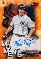 2024 Topps Finest Finest Moments Autographs #FMAMT Mark Teixeira Orange Refractor Baseball Card
