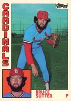 1984 Topps Tiffany #730 Bruce Sutter Baseball Card