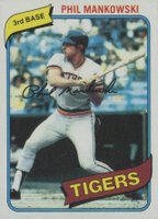 1980 Topps #216 Phil Mankowski Baseball Card