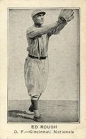 1922 American Caramel--Series of 120 ! RB # Ed Roush O.F. Baseball Card