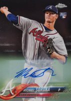 2018 Topps Chrome Update #HMT16 Michael Soroka Autograph-Refractor Baseball Card