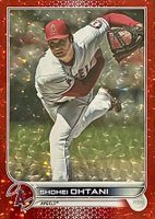 2022 Topps #660 Shohei Ohtani Red Foilboard Baseball Card