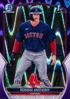 2023 Bowman Chrome Prospects #BCP71 Roman Anthony Purple Raywave Refractor Baseball Card