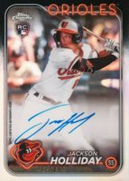 2024 Topps Chrome Rookie Autographs #RAJH Jackson Holliday Refractor Baseball Card
