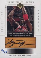 2000 Upper Deck Legends Master Collection Mystery Packs #MJA1 Michael Jordan Floor-Autograph Basketball Card