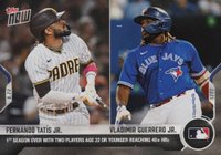 2021 Topps Now #844 Fernando Tatis Jr./Vladimir Guerrero Jr. Baseball Card