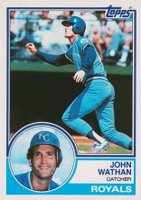 1983 Topps #746 John Wathan Baseball Card