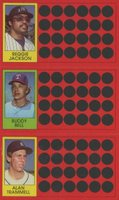 1981 Topps Scratch-Offs # Alan Trammell/Buddy Bell/Reggie Jackson Baseball Card