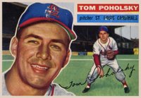 1956 Topps #196 Tom Poholsky Baseball Card