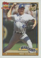 1991 Topps Desert Shield #365 Mike Schooler Baseball Card