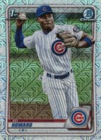 2020 Bowman Draft #BD98 Ed Howard Chrome-Asia Refractor Baseball Card