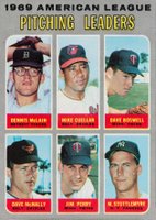 1970 Topps #70 A.L. Pitching Leaders Baseball Card