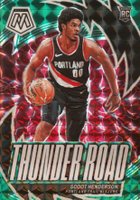 2023 Panini Mosaic Thunder Road #14 Scoot Henderson Green Basketball Card