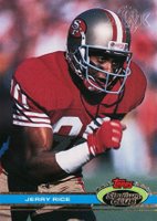 1991 Stadium Club #71 Jerry Rice Super Bowl XXVI Football Card