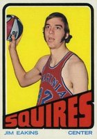 1972 Topps #213 Jim Eakins Basketball Card
