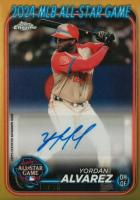 2024 Topps Chrome Update 2024 All-Star Game Autographs #YA Yordan Alvarez Gold Refractor Baseball Card
