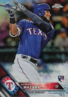 2016 Topps Chrome #164 Nomar Mazara Refractor Baseball Card
