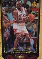 1998 Upper Deck Encore #109 Michael Jordan Gold F/X Basketball Card