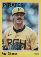 2024 Topps Archives #200 Paul Skenes Yellow Foilboard Baseball Card