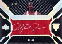 2007 Upper Deck Black Patches Autographs #PMAMJ Michael Jordan Basketball Card