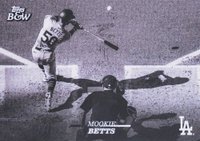 2024 Topps Black and White #11SP Mookie Betts Variation-SP Baseball Card