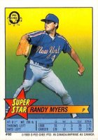 1989 O-Pee-Chee Stickers #66/293 Randy Myers/Kirby Puckett Baseball Card